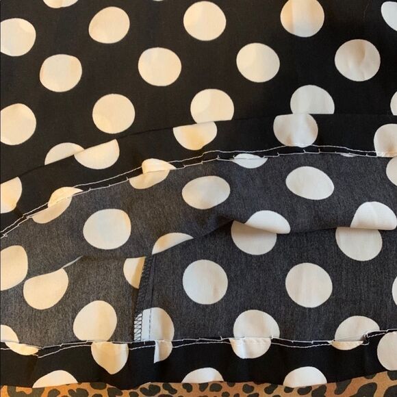 Polka Dot Dress with Turquoise trim - Picture 7 of 7